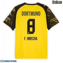 Camisa de Futebol Borussia Dortmund Felix Nmecha #8 Equipamento Principal 2025-26 Manga Curta